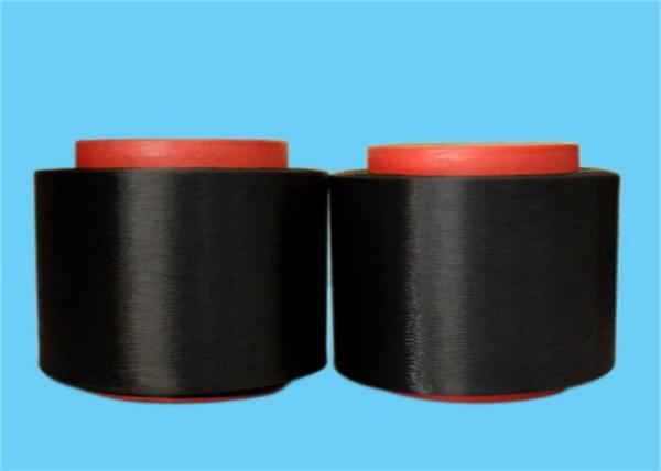 Cor de nylon do preto da categoria do fio 70D/24F AA do padrão 100% DTY da exportação