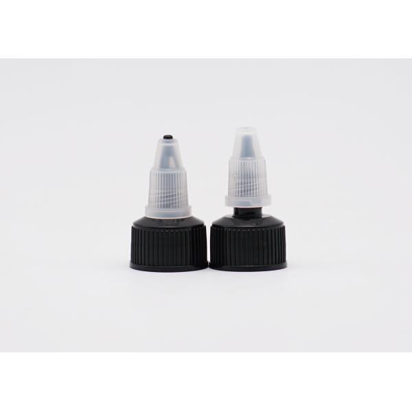 24mm пластиковые завинчивые пробки переплетают верхнее длинное сопло для бутылок приглаживают закрытие