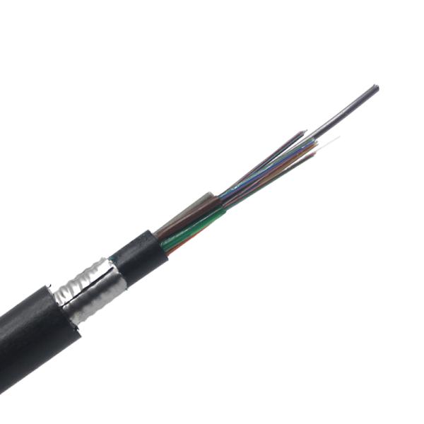 GYTA53 GYFTA GYTS53 GYFTS GYXTW 4 8 12 24 Core G652 Câble à fibre optique blindé souterrain UG