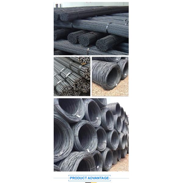 ASTM JIS Hrb400 Steel Rebar In Bundles 8mm 10mm 12mm for Ground soils