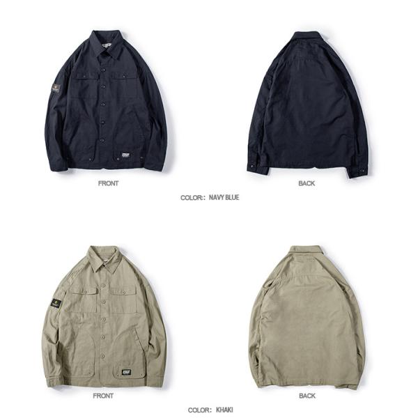Durable Mens Reflective Jacket Oversize Streetwear Mens Military Cargo Jacket