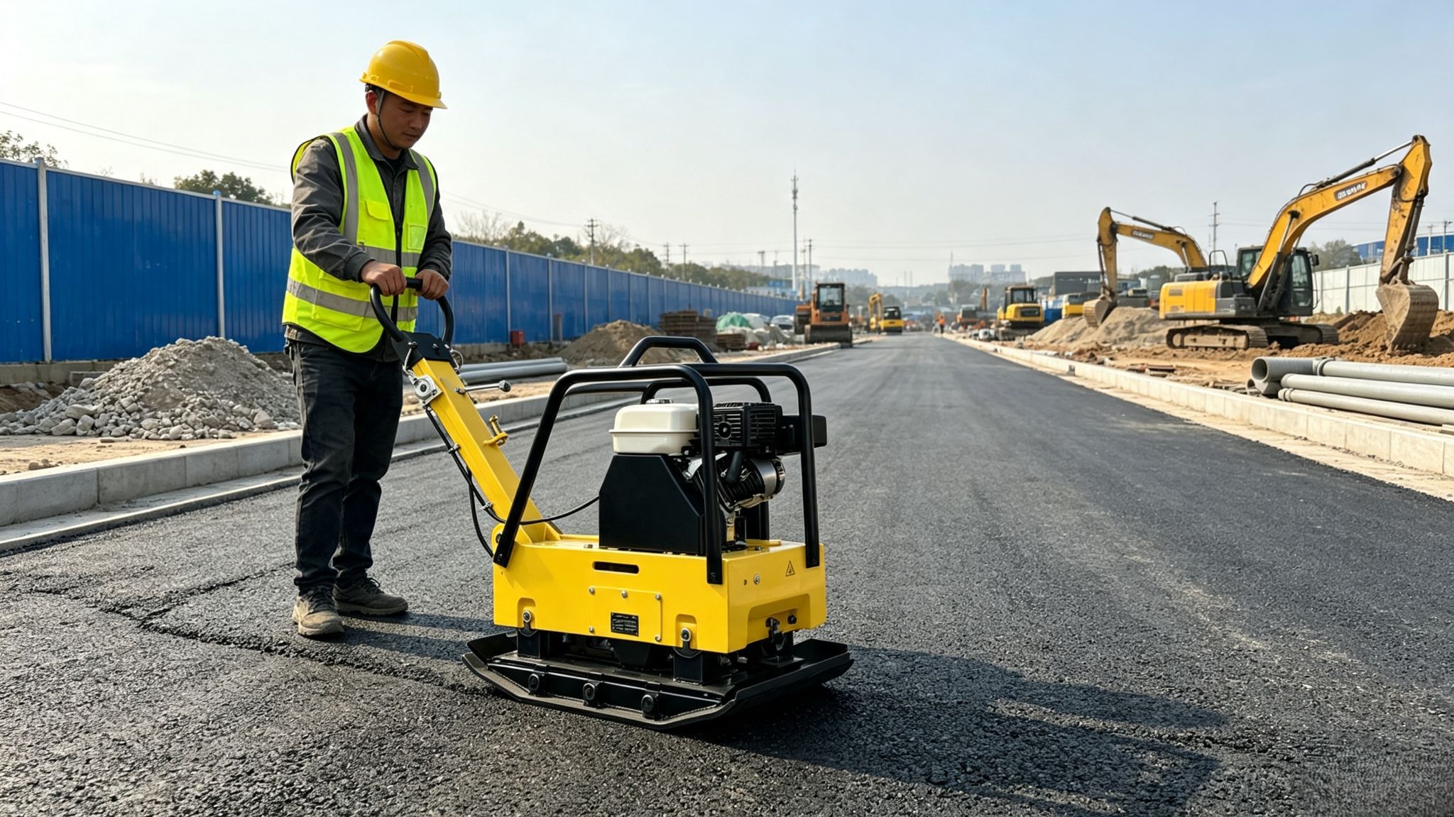 STP270 Gasoline Vibratory Plate Compactor Honda GX270 Engine Heavy Duty Soil Compaction Machine for Construction Projects Wholesale Supplier