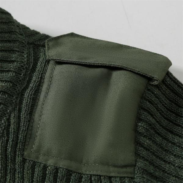 Homens Verde Oliva Tricoteado Outono Inverno Mantém Quente Espessura Camisa de Combate Outdoor Pulôver Táctico