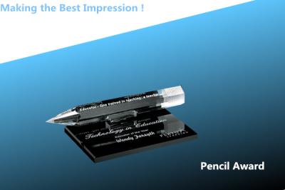 crystal pencil award/acrylic pencil paperweight/crystal nameplate/office decorations