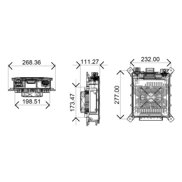 IP67 OBC CAN Comunicação 6.6kw 3.3kW Ev Carro Elétrico Carregador a bordo