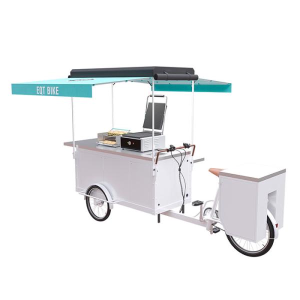 Quadro de aço carbono personalizado do carro do alimento do hamburguer com capacidade de carga alta