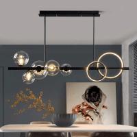 AC240V 6000K Nordic Modern Pendant Light Glass Sphere Pendant Lights For Dining Table