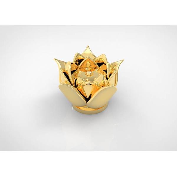 Изготовленные на заказ роскошные крышки металла Zamac крышки флакона духов цветка