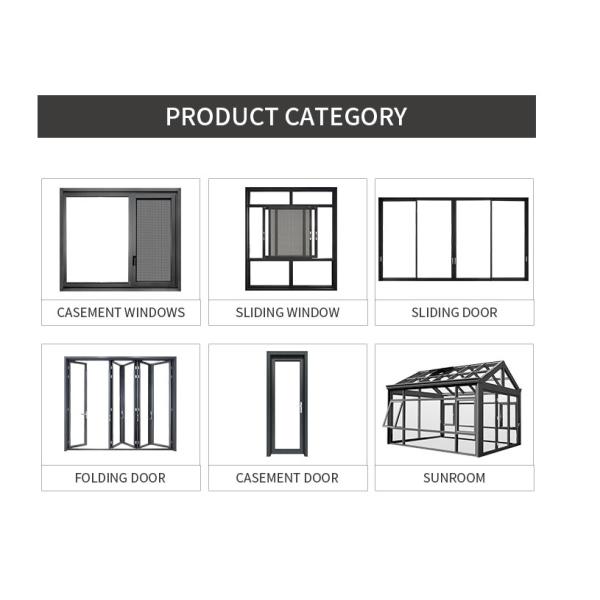 Bulletproof White Aluminum Sliding Doors Standing Impact Glass Prefabricated