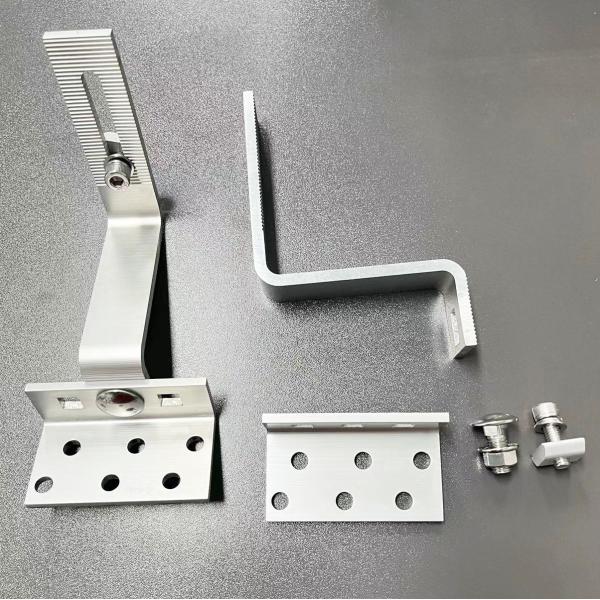 25-30 Years Service Life Custom Aluminium Roof Solar Adjustable Flat Tile Roof Hooks