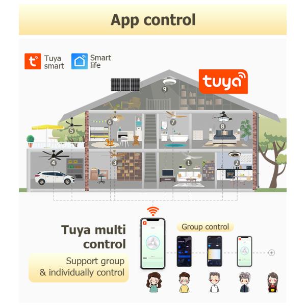 1stshine Ventilador de teto de baixa tensão Pervanesi Ventilador de teto com velocidade ajustável e cadeia de puxa