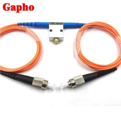 850nm atenuador ótico multimodo variável Inline 0.8-60dB ajustável