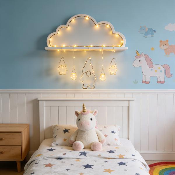 PP Plastic Battery Case Iron Art Decorative Lights with Batteries Featuring Contact Stopper Suitable for Indoor Outdoor