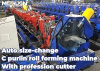 Auto Size Change C Purlin Roll Forming Machine Price 15m/Min With Profession Cutter