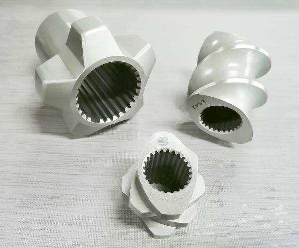 Fabricação e conceção Resistência ao desgaste ou à corrosão Extrusores de parafusos duplos Elementos de parafusos