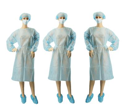 Surgical Non Woven Garments PP PE Coated XXL Full Length Custom Color