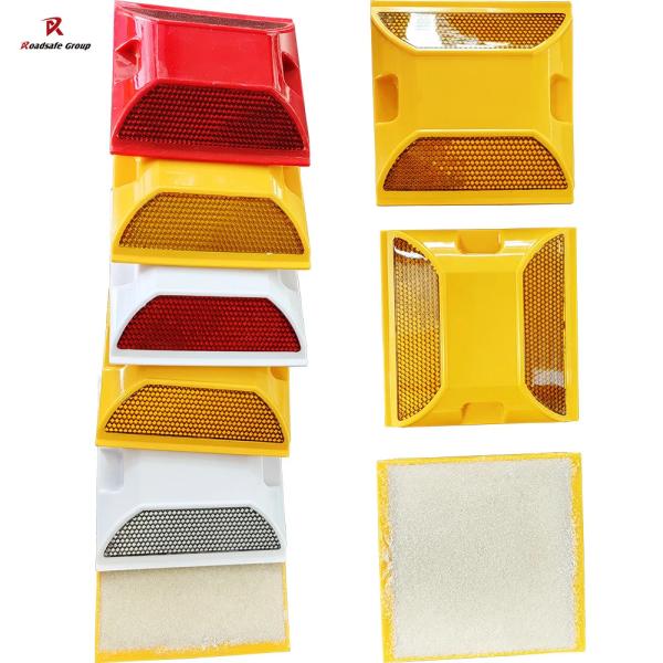 ABS Plastic Reflective Road Stud with Double Reflector Traffic Safety Road Marker for Highway