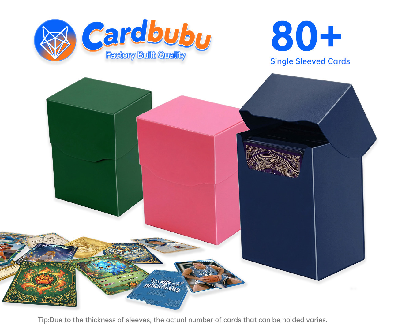 Deck Trading Card Storage Box Plastic Custom Postcard Box
