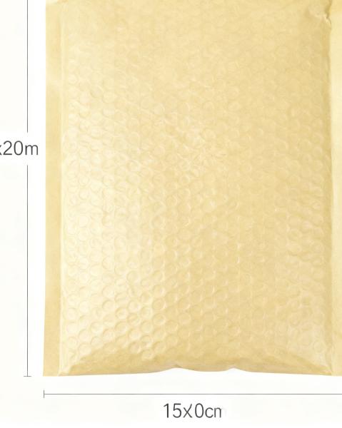 Eco-friendly Kraft Paper Bubble Bags with Customizable Size Shockproof and Tear-Resistant for Secure Packaging