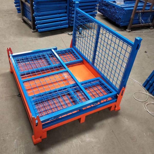 Cage de palettes métalliques empilables pour entrepôts