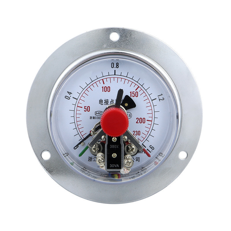 YXC100ZT 4 Inches 100mm Flange Type Gas Liquid Pressure Gauge with 1.6% Accuracy