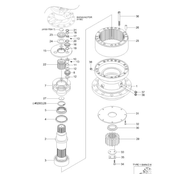 XKAQ-00649 XKAQ00649 Gear-Ring Excavator Swing Gear For HYUNDAI R450LC7 R450LC7A R500LC7
