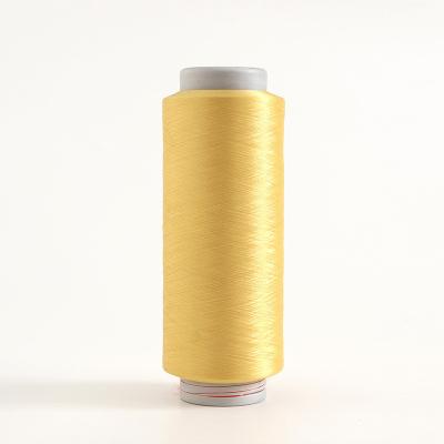 Spun 0.11Mm 30/1 Tfo 402 Elastic Pet 36F Dyed Color Recycled Polyester Yarn Anti pilling