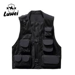 Hot Sale Outdoor Men's Photography Vest Camouflage Utility Mesh Vest Multi-pocket Fishing Men Leisure Mesh Vest