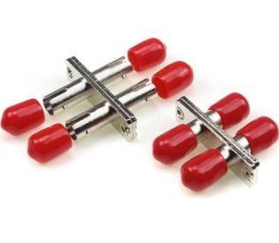Duplex Core ST Fiber Optic Adapters Metal Rectangle