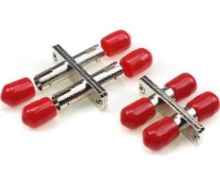 Duplex Core ST Fiber Optic Adapters Metal Rectangle