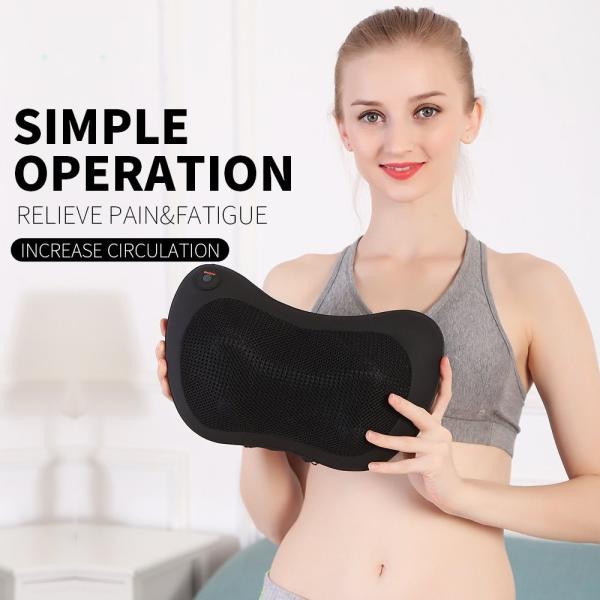 Simple Operation Electric Massage Pillow Relax Pain Fatigue Elegant Appearance