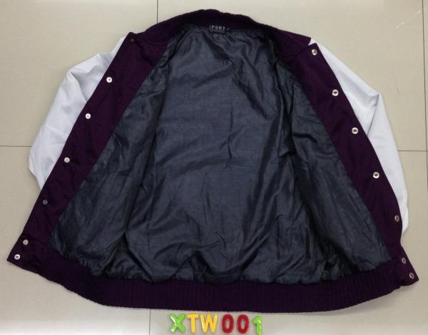 XTW001 Men's knitting baseball jackets coats swearshirt stock