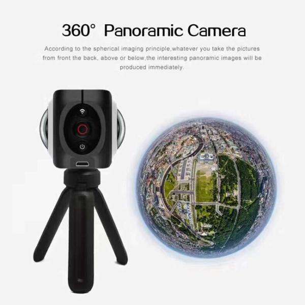 Sports Hd Dv Waterproof Action Camera , 360 VR Extreme Sports Camera Hand Held Tripod