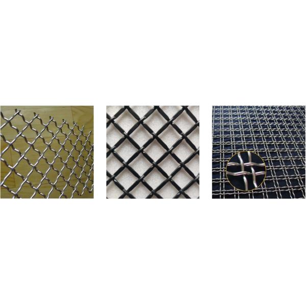 20mm Opening Wire Screen Mesh Aluminum Crimped For Pig Raising