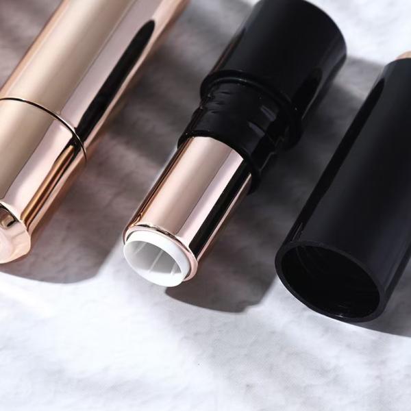 Wholesales Luxury 3.5G Plastic White Black Gold Lipstick Tubes with Seal Ring