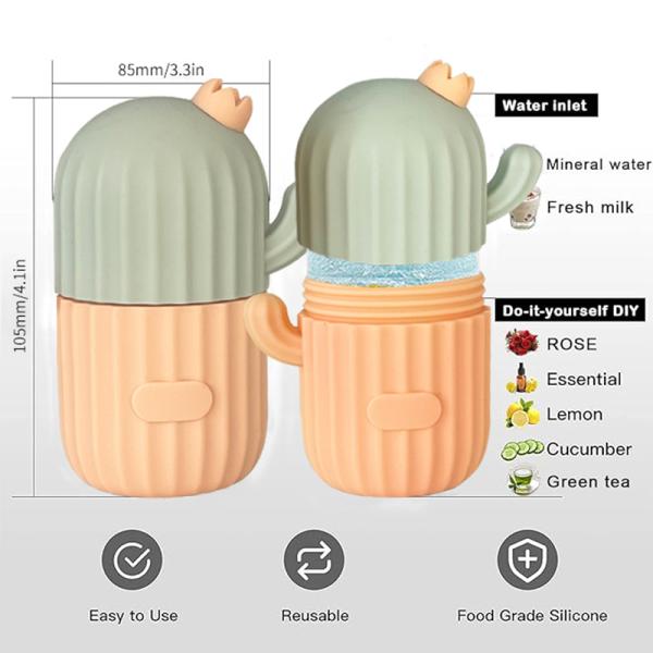 Silicone Facial Ice Roller Cooling Face Roller for Eyes and Neck Customized Color