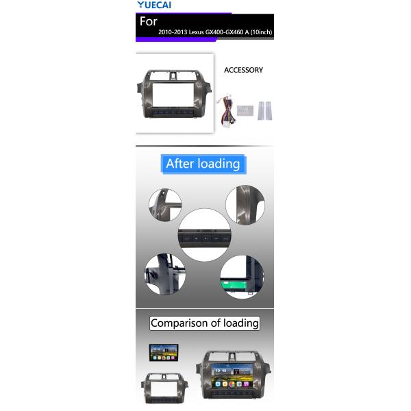 2010-2013 GX400-GX460 Lexus Android Head Unit 10 дюймовый автомобильный стерео