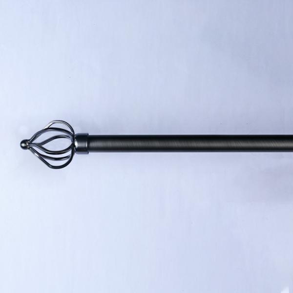 Customized Lengths Black Curtain Rods For Warm Home Window Decoration