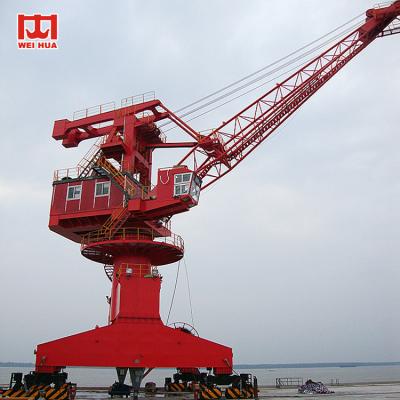 ISO Certification Harbour Portal Crane Gantry Luffing 20m- 26m / Min Traveling Speed