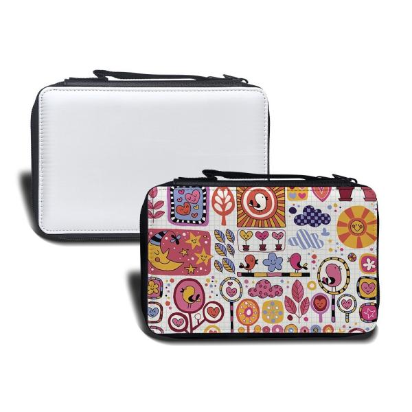 Waterproof Portable Sublimation Pencil Bag Diy Custom Art Drawing Stationery Bag Blanks