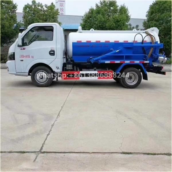 Factory Low Cost Dongfeng  Tuyi 2000-3000 Liters  Small Suction Sewage Truck  High-pressure Cleaning Truck     Vacuum Truck