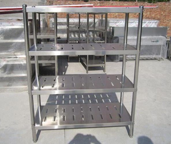 Customized Commercial Restarant / Supermarket Stainless Steel Display Racks Light duty structure