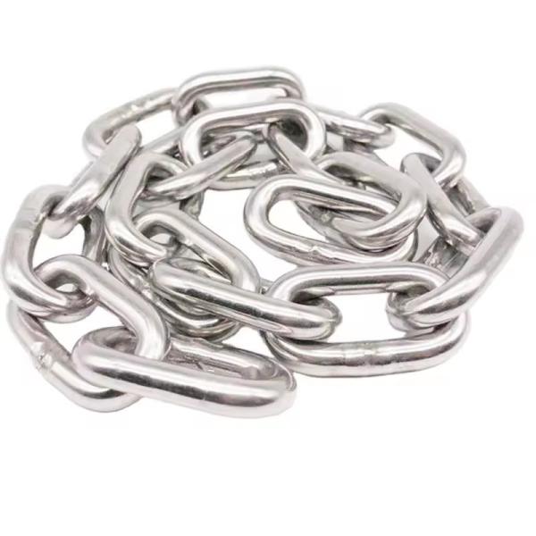 Polish SS201 SS304 Stainless Steel Lifting Chain DIN5685C DIN763 Rustproof