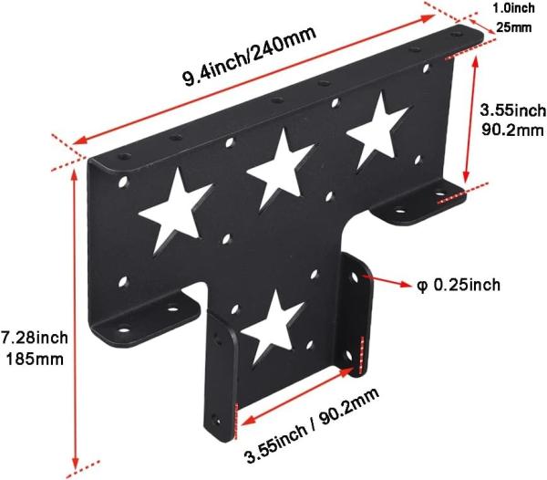 Secure 4x4 Metal Post Anchor para Pergola Gazebo Conexão de poste de madeira em preto