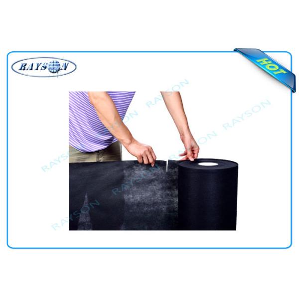 Tela no tejida del polipropileno perforado negro del color para la caja fuerte y los colchones