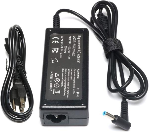 Blue Tip HP Laptop AC Adapter Charger 19.5V 3.33A 65W For HP Pavilion X360 Envy Elitebook