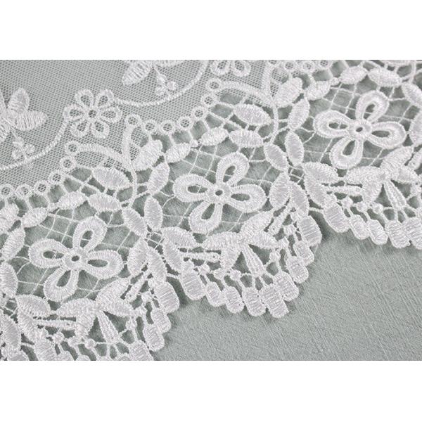 Вышитый шнурок двухсторонней симметрии ткани шнурка нейлона умирая для платьев свадьбы