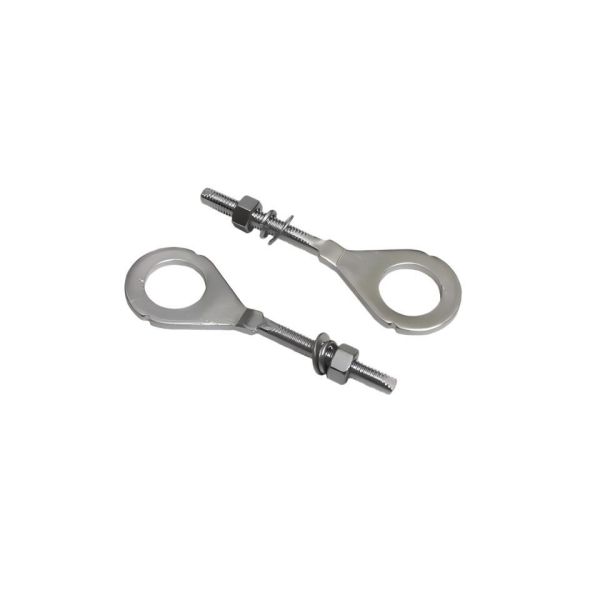 CG125 Motorcycle Chain Adjuster 2-Piece Rear Swingarm Chain Tensioner