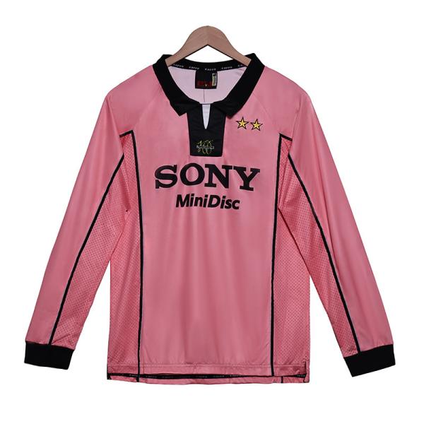 Juve 1997 Retro Longue Manche Fans de football Jersey de Turin Gloire de la collection Réplique artisanale