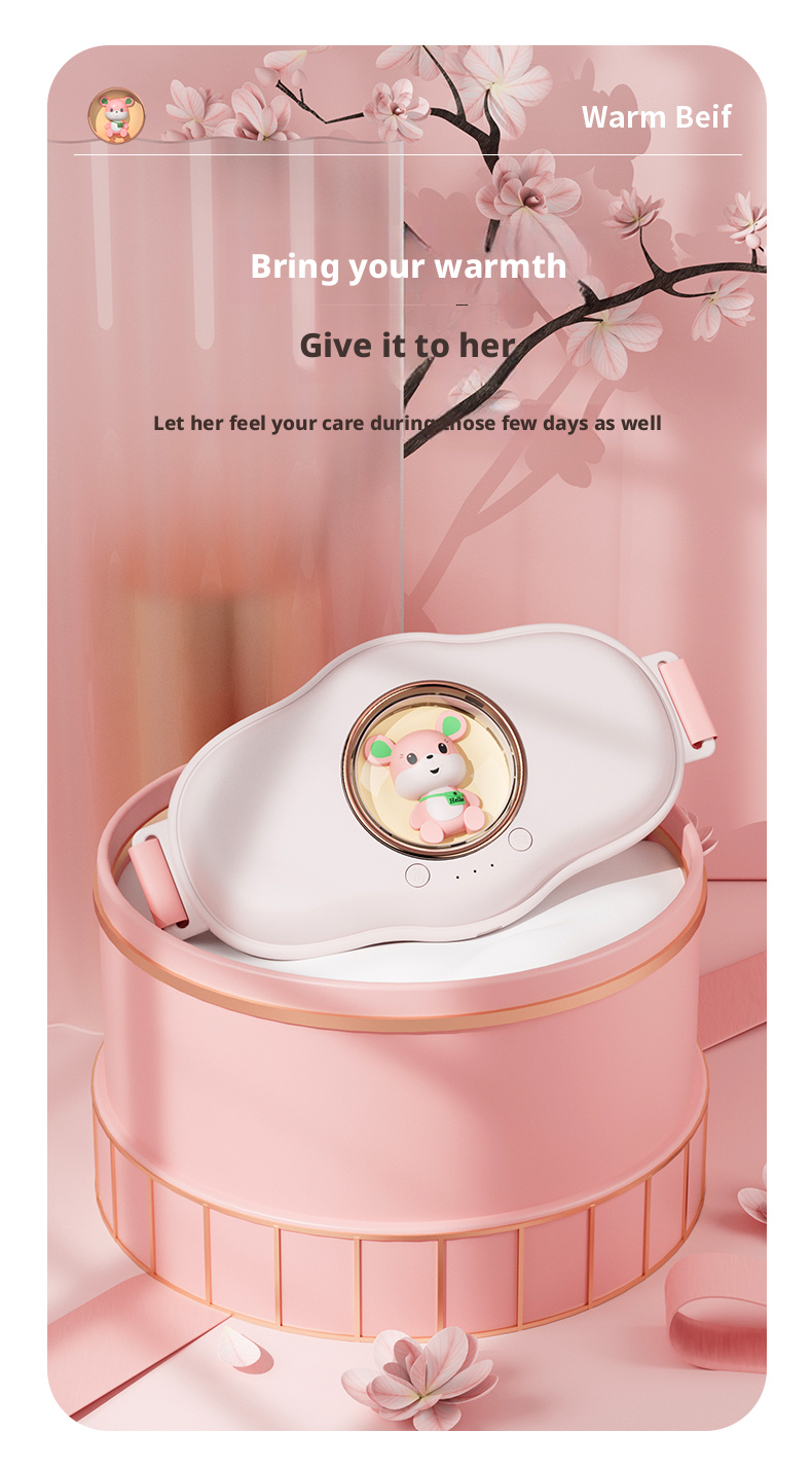 Electronic Control Abdominal Heating Belt for Hot Compress and Vibration Massage